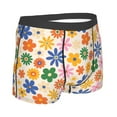 thumbnail image 3 of Haiem Groovy Daisy Flowers Men's Boxer Briefs, Every Day Comfort Stretch Cotton Moisture-Wicking Underwear-Large, 3 of 9