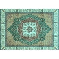 thumbnail image 1 of Ahgly Company Indoor Rectangle Abstract Light Blue Modern Area Rugs, 8' x 10', 1 of 4