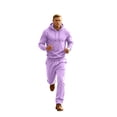 thumbnail image 7 of Gamivast Mens 2 Piece Tracksuits Long Sleeve Pullover Hoodie and Sweatpants Sweatsuit Set Casual Activewear Jogger Outfit for Fall Purple L, 7 of 7