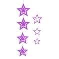 thumbnail image 2 of Bearachild 7 piezas de decoraciones de estrellas colgantes de estrellas colgantes ahuecados adornos decorativos para el Festival de actividades Kits de decoración para fiestas Violeta Bearachild HA002208-05, 2 of 6