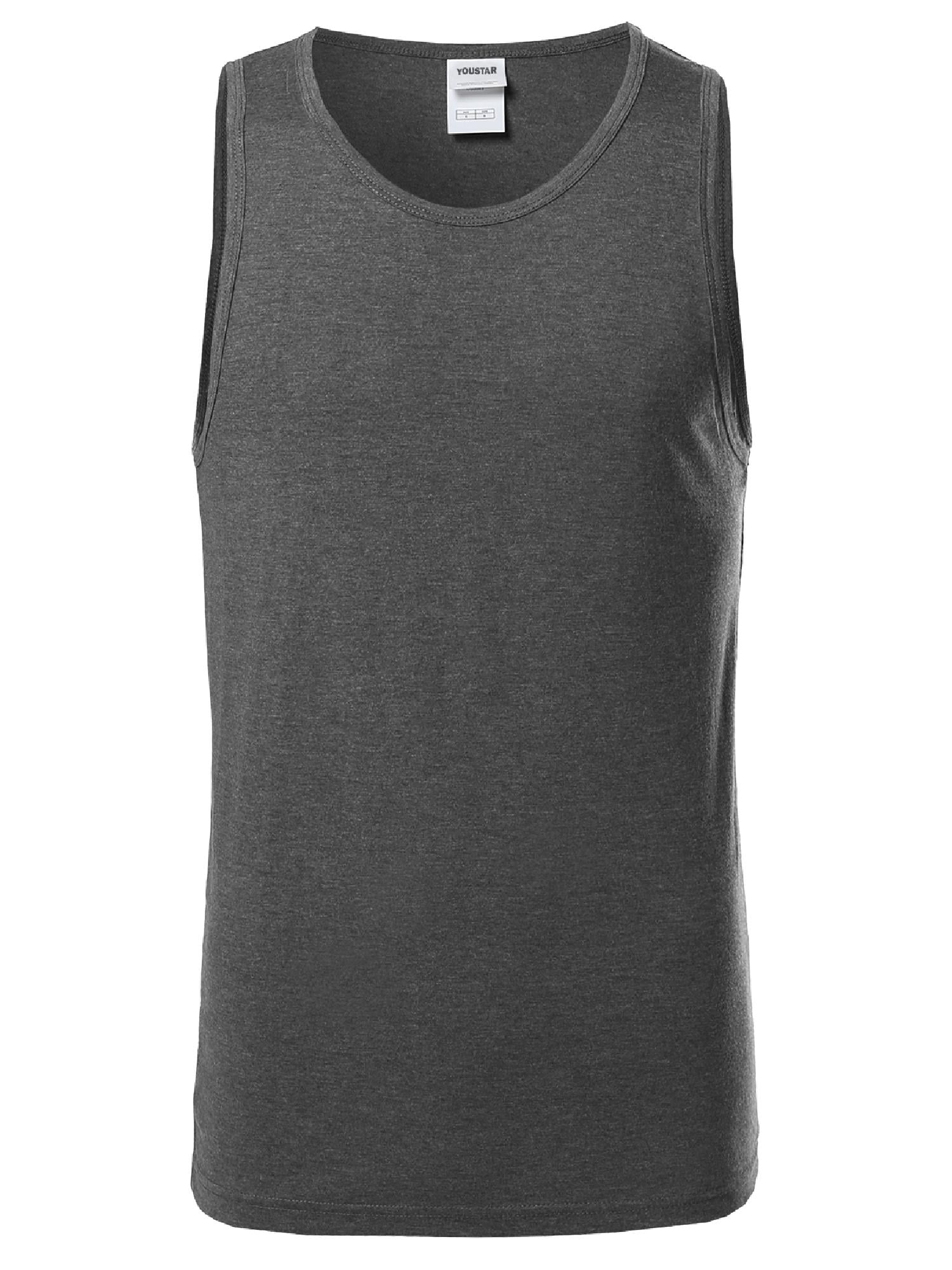 FashionOutfit Men's Basic Solid Various Color Tank Top