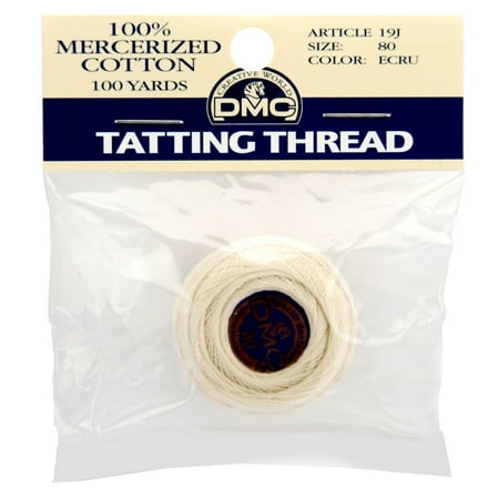 - DMC/Brilliant Tatting Cotton Size 80 - Packaged-Ecru