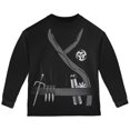 thumbnail image 1 of Halloween Ninja Costume d'Assassin Noir T-Shirt à Manches Longues pour Tout-Petit, 1 of 2