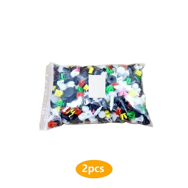 2 Pcs 50 Pcs Pièces de Rivet en Plastique Automobile Pare-Chocs Garde-Boue de Voiture Retenue Intérieure Garniture Clips à Goupille Accessoires de Voiture