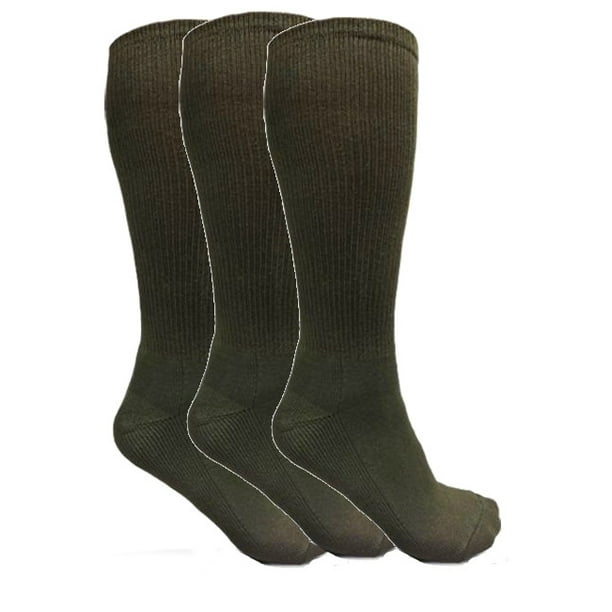Genuine Issue US Military Men's Anti Microbial Boot Socks Calf Length