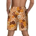 thumbnail image 4 of Uemuo Hippie Ditsy Floral Pattern Mens Swim Trunks Quick Dry Board Shorts with Mesh Lining, Stretch Beach Shorts Quick Dry No-Chafing Board Shorts-Medium, 4 of 9