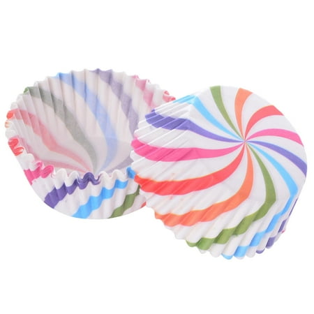 

BOOYOU 100 Pieces Cake Rainbow Baking Boxes for Wedding Party Birthday Easy to Use Gift for Baking Lover Baking Boxes Cake Mold