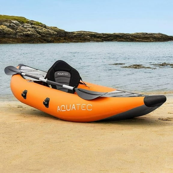 AQUATEC Inflatable Kayaks – Professional & Intermediate Options, Single or Tandem (Double) Seats - Complete with Seats, Paddles, & Accessories – Ideal for Adventure Enthusiasts