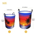 thumbnail image 5 of PHELIKA Blossom Floral Palm Trees At Sunset 03 Laundry Basket 65L Large Foldable Round For Dirty Clothes Toy Storage, 5 of 6