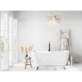 thumbnail image 2 of Elegant Kitchen & Bath BT10467GW-MBK 67 in. Soaking Bathtub, Glossy White with Matte Black Trim, 2 of 10
