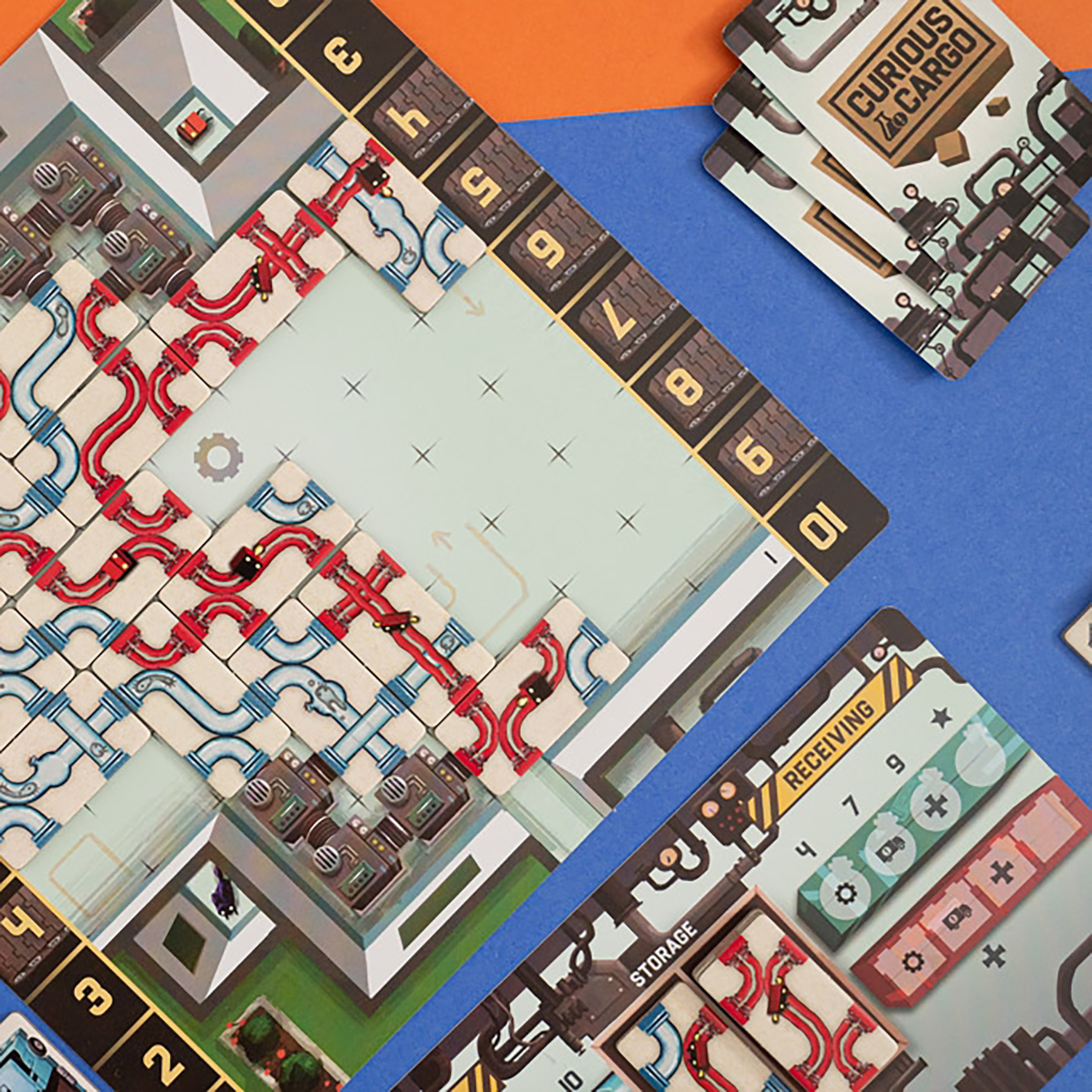 Capstone Games: Curious Cargo - Strategy Board Game, 2 Players, Ages 14+, 30 to 60 Min Game Play