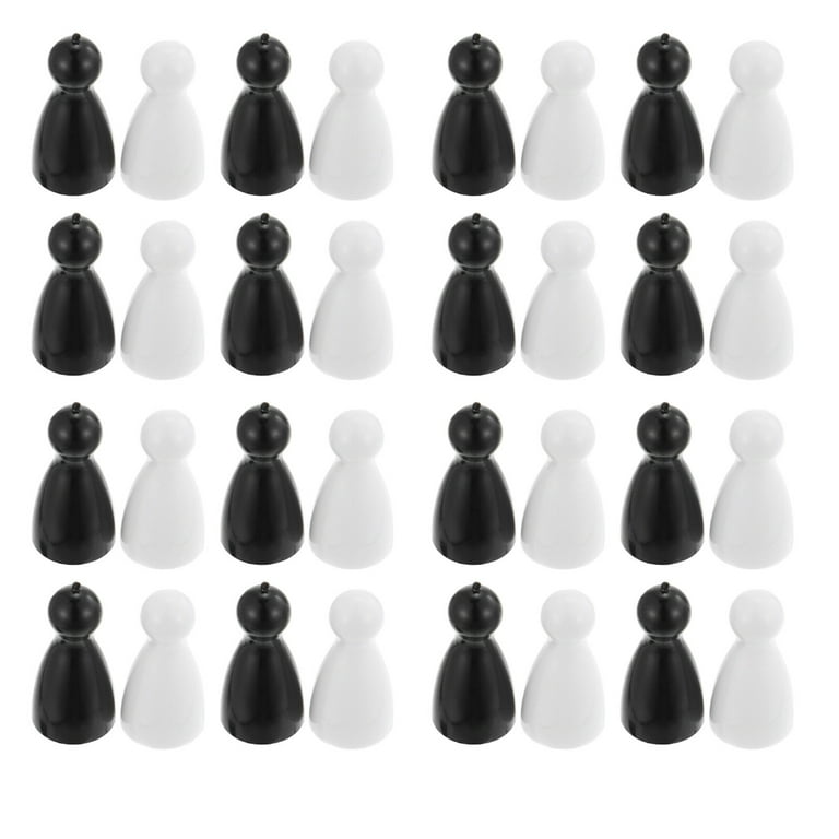 24 Pieces Chessman +4 Pieces Dice Plastic Human Pawns Game Pieces For Board  Games Tabletop