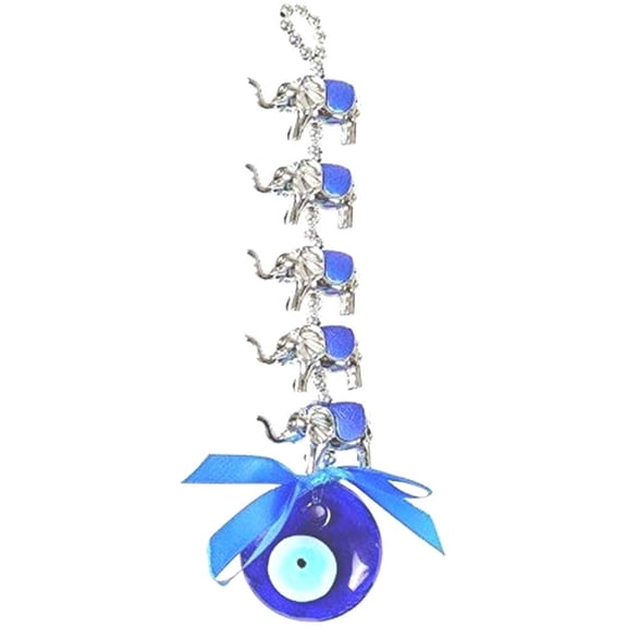 RABARIKAA - Evil Eye Wall Hanging.. (FIVE ELEPHANT SILVER)