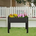 thumbnail image 5 of Galvanized Raised Planter Boxes Garden Bed with Legs, Elevated Planter Box, Standing Garden Stand, Vegetables & Flowers Growing Container for Indoor and Outdoor Use 23.6 x 10.6 x 17.7 in, 5 of 8