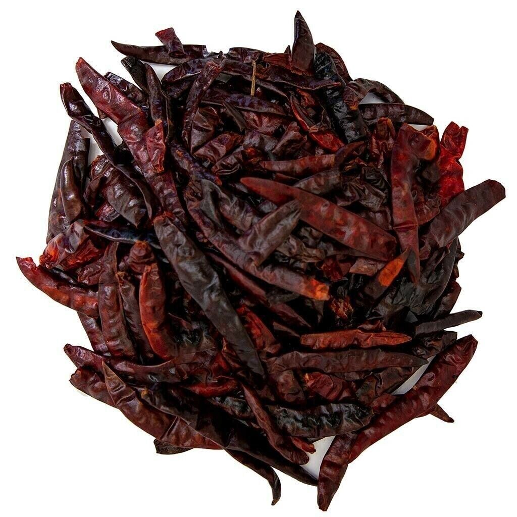 Toasted Arbol Pepper, Chile de Arbol Tostado. 1 lb