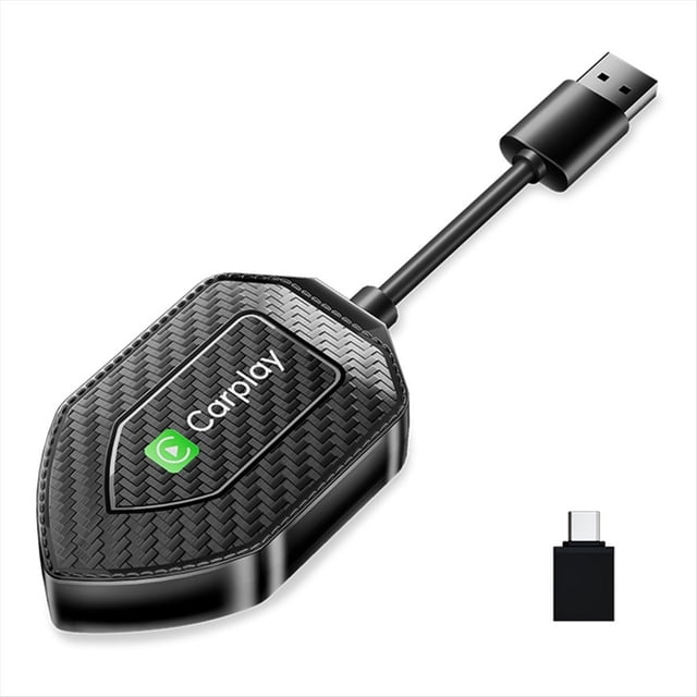 Adaptador Inalámbrico 2 en 1 Adaptador Inalámbrico Carplay para Android Adaptador para Automóvil Android Convertir Cable A Caja Inalámbrica Carplay