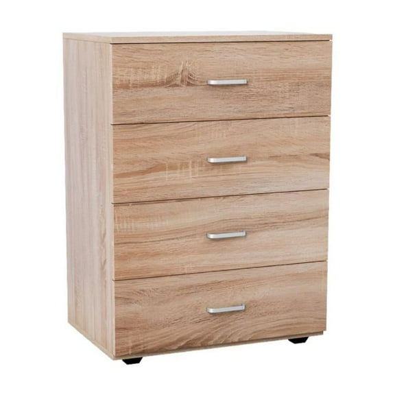 Cómoda Cajonera Top Living Minimalista Estilo Madera Roble