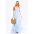 thumbnail image 1 of Vestido maxi cintura smock Roman Fashion /Juvenil, 602239 (Azul cielo) azul cielo CH, 1 of 4