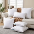thumbnail image 3 of Oubonun 22x22 Pillow Inserts Set of 2, Fluffy Supportive Throw Pillow Inserts, Decorative Cushion Inserts with Cotton Cover for Sofa Couch Bed, 3 of 8