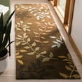 thumbnail image 3 of SAFAVIEH Soho Melba Floral Wool Area Rug, Brown/Multi, 5' x 8', 3 of 9
