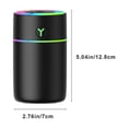 thumbnail image 3 of HLONK Portable Small Humidifiers for Bedroom Baby  Rechargeablequiet Cool Mist Humidifiers for Plants  Desktop Humidifier with Colorful Night Light for Travel  Office  Bedroom, 3 of 7