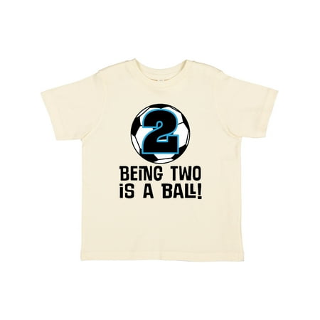 

Inktastic Soccer 2nd Birthday Sports Party Gift Toddler Boy Girl T-Shirt