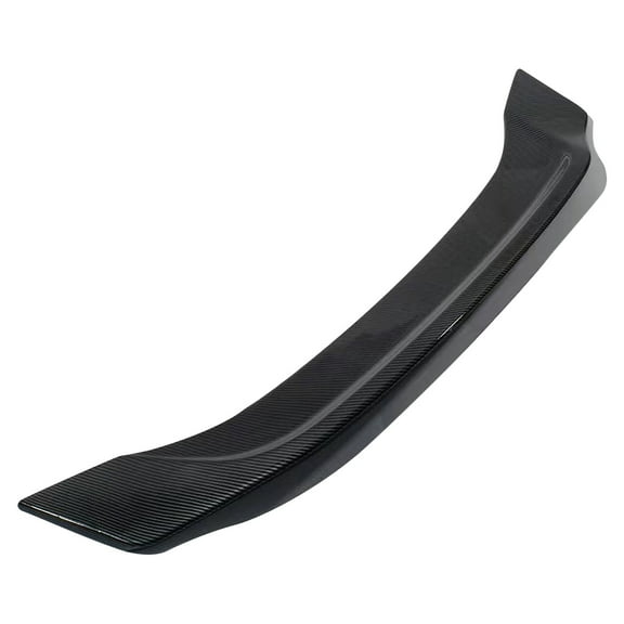 Ikon Motorsports Trunk Spoiler Compatible with 2016-2021 Honda Civic Sedan 4-Door, R Style Carbon Fiber Print ABS Plastic Rear Trunk Lid Spoiler Wing Lip