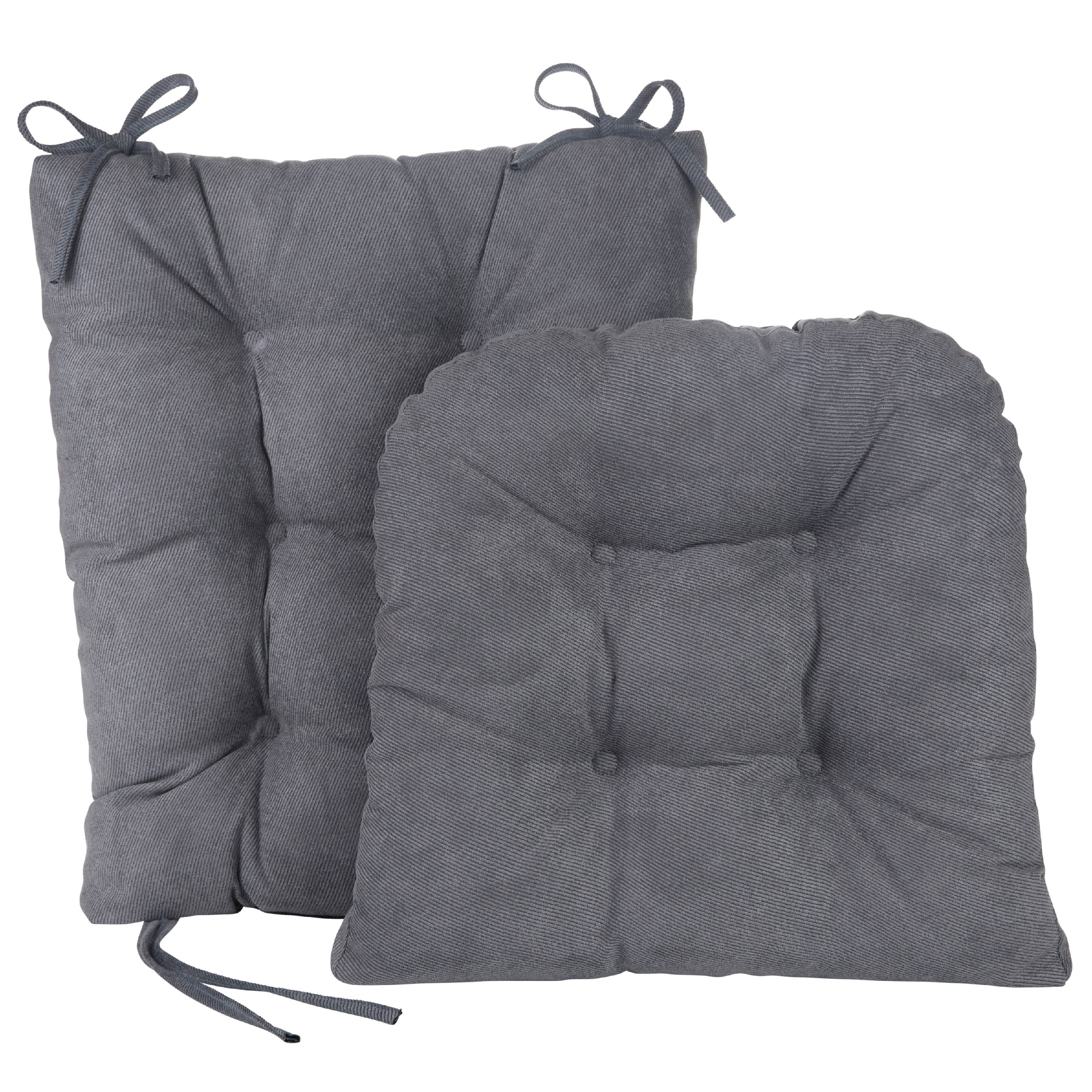 Nouveau Gripper Non-slip Jumbo Rocking Chair Cushion Set of 2 Bluestone 