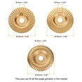 thumbnail image 2 of Conjunto de discos de tallado de madera Uxcell 3Pcs, moldeado, tallado, lijado, disco de corte con eje de 5/8" tono dorado, 2 of 5