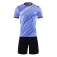 thumbnail image 2 of Bixock Toddler Boys Casual Shorts Set,Kids Summer Outfit Set,Unisex Soccer Training Uniform Mesh Breathable Short Sleeve Crew Neck Top Matching Shorts 2 Piece Active Set for 4-15 Years Kids Clothings, 2 of 5
