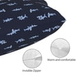 thumbnail image 3 of Fotbe Cute Shark Funda de Almohada Decorativa Estilo Occidental, Lujo en Algodón, Fundas para Almohadas King, Cojín Estampado para Decoración del Hogar-14"x20", 3 of 6