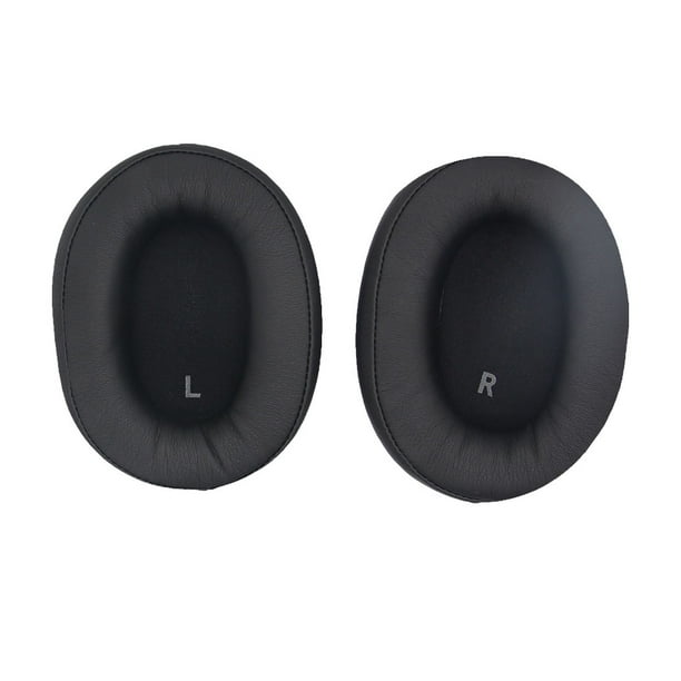 Methold Auriculares Almohadillas para los oídos Cojín de cuero Protección auditiva Almohadillas para los oídos Funda con cancelación de Relojes inteligentes Negro