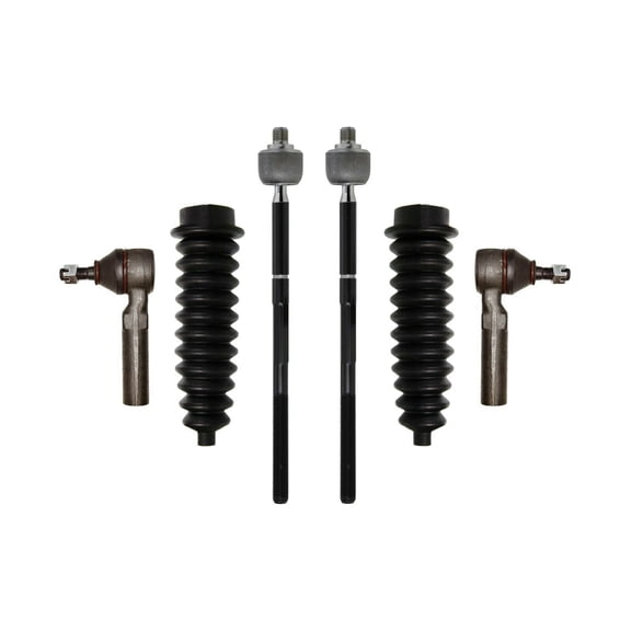 Front Inner & Outer Tie Rod Ends   Bellow Boots 6 Pieces Steering Kit Fits select: 2001-2010 CHRYSLER PT CRUISER, 2001-2005 DODGE NEON