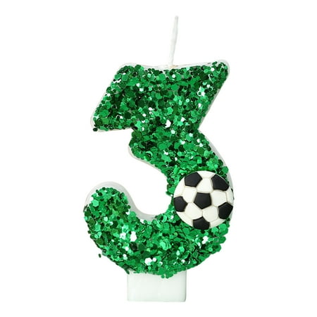FeiFu Birthday Candles,Soccer Birthday Decorations,Suitable for Girl and boy Cake Toppers Wedding Cakes Anniversaries Party Celebrations Birthday Decorations
