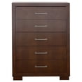 thumbnail image 3 of Jessica 5-drawer Bedroom Chest Cappuccino, 3 of 7