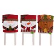 thumbnail image 2 of Christmas Chair Cover under $5! CQCYD Christmas Decoration Chair Cover, Stool Slipcover for Holiday Party, Santa Snowman Back Chair Covers Set, 2 of 9