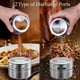 thumbnail image 4 of Juego de tarros de especias magnéticos de acero inoxidable | Recipientes de condimentos de 12 piezas con tapas giratorias transparentes Agujeros para tamizar y verter | Almacenamiento de cocina que, 4 of 8