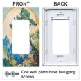 thumbnail image 3 of Yayeee Rocker Switch Wall Plate 2-Gang 4.7"x4.6" Home Decorative Outlet Cover, Large Pine Tree, 3 of 6