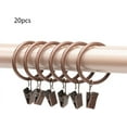 thumbnail image 3 of 20x Metal Drapery Clips with Rings Decorative Drapery Window Curtain Ring Drapery Rings for Tension Rod Bracket Eyelets 22.10.10 (Color : Red Bronze), 3 of 5