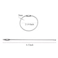 thumbnail image 3 of TOPTIE 4 Pack Cruise Luggage Tags Set Clear Tag Holder Zip Seal and Steel Loops, 3 of 4