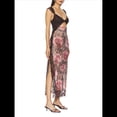 thumbnail image 2 of Vestidos Largos de Verano Y2K con Encaje, Retazos, , Estampado Floral, Escote Corazón, Espalda Descubierta y Abertura para Mujer Gris M, 2 of 7