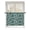 Teal, variant on Sheer Curtains 45 Inch Length, Dark Green Spring Floral Semi Sheer Curtains Light Filtering Window Treatment, Farmhouse Flowers Elegant Pastoral Privacy Voile Drapes for Living Room 52x45 Inch