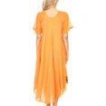 thumbnail image 2 of Sakkas Kai Palm Tree Caftan Tank Dress / Cover Up - Copper - One Size Regular, 2 of 5
