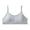 Grey1, variant on AJGRHE Seamless Training Bras for Girls Soft First Bra, Adjustable Girls Cami Bra Longline Crop-Double-Layer Lined Girls Underwear For Daily Wear Grey1 7-16 Years