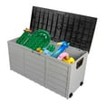 SamyoHome 75gal Outdoor Garden Plastic Storage Deck Box Chest Tools