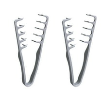 Voluminous wide-toothed hair comb Travel folding design Wide fine-toothed dual-purpose set Men's fluffy texture, ABS plastic with textured grip (Gray *2)