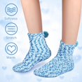thumbnail image 3 of KYGABAK 4 Pairs Christmas Fuzzy Cupcake Socks for Women Girl Fluffy Slipper Socks DIY Gift Boxes for Winter Valentines-Style A, 3 of 10