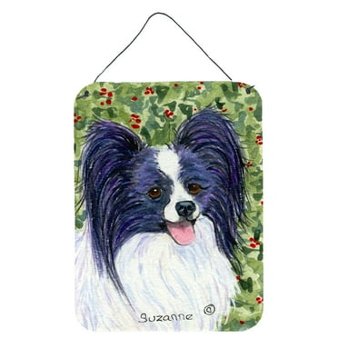 Caroline's Treasures SS8811DS1216 Papillon Wall or Door Hanging Prints, 12x16, multicolor