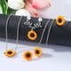 thumbnail image 4 of Joyas de estilo europeo y americano, collar creativo de girasol, pendientes de girasol, anillo, pulsera de flores, 4 of 6