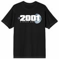thumbnail image 4 of 2001 A Space Odyssey Planets & Logo Crew Neck Short Sleeve Women's Black T-shirt-Medium, 4 of 7